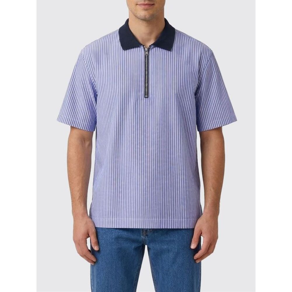 Sacai Polo Shirt Men Blue